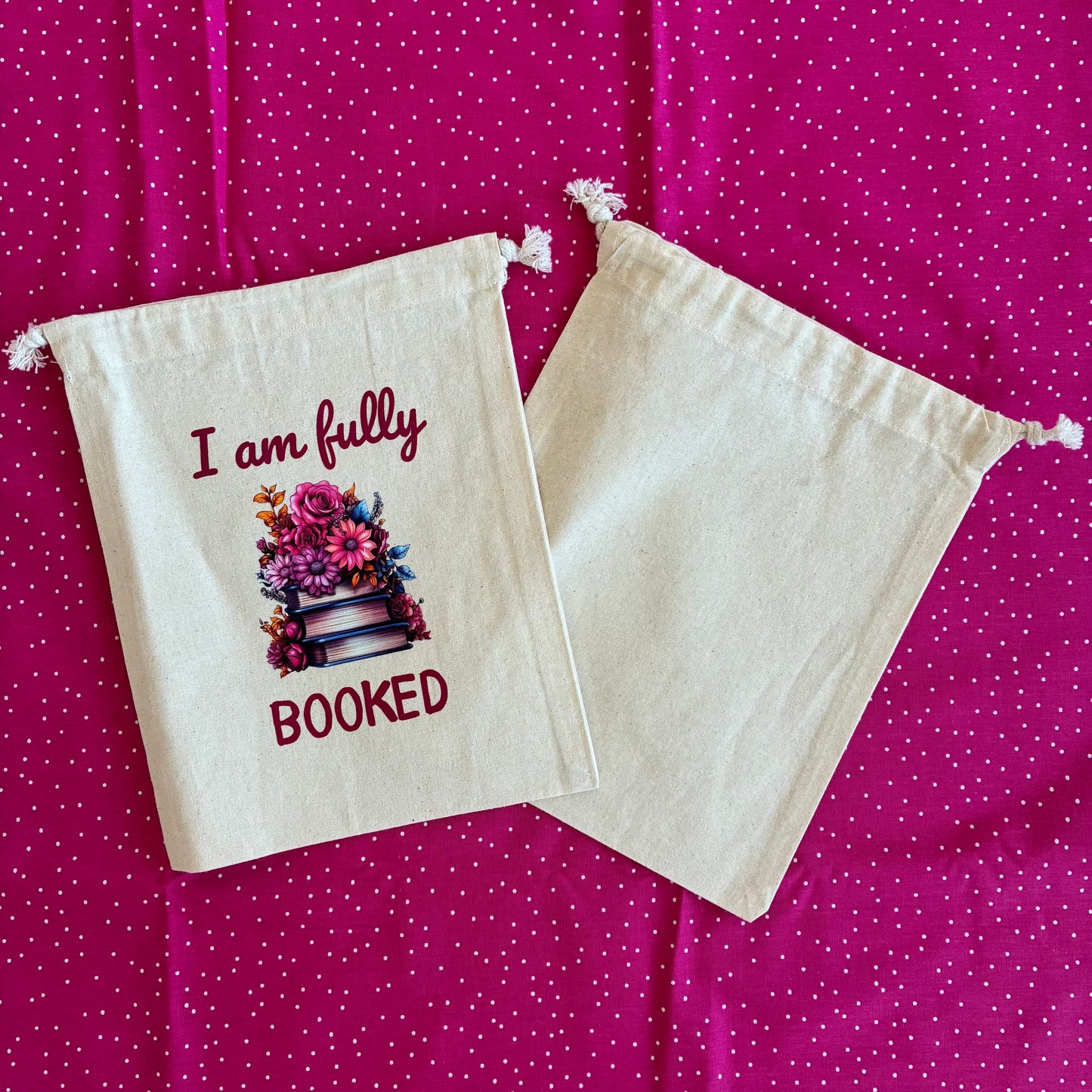 Booksleeve Cotton ‘I am fully booked’