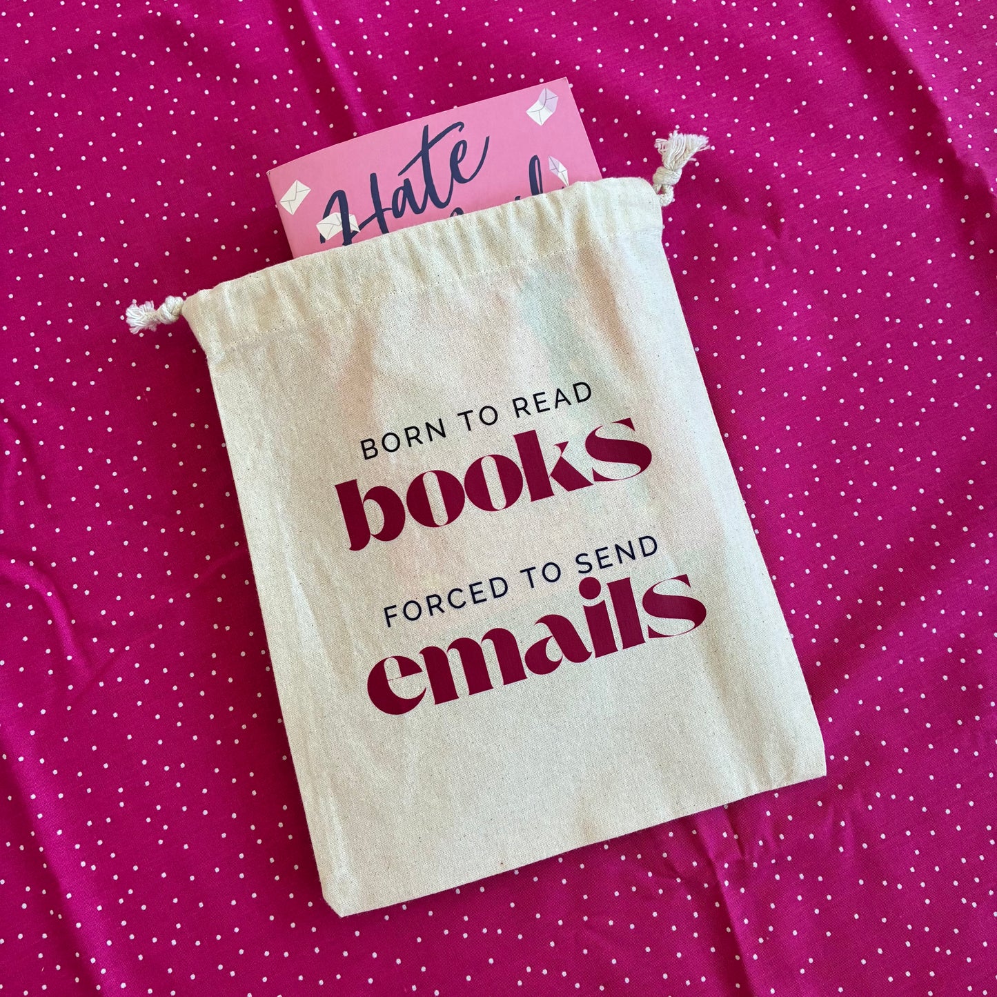 Booksleeve Cotton ‘Born to Read’