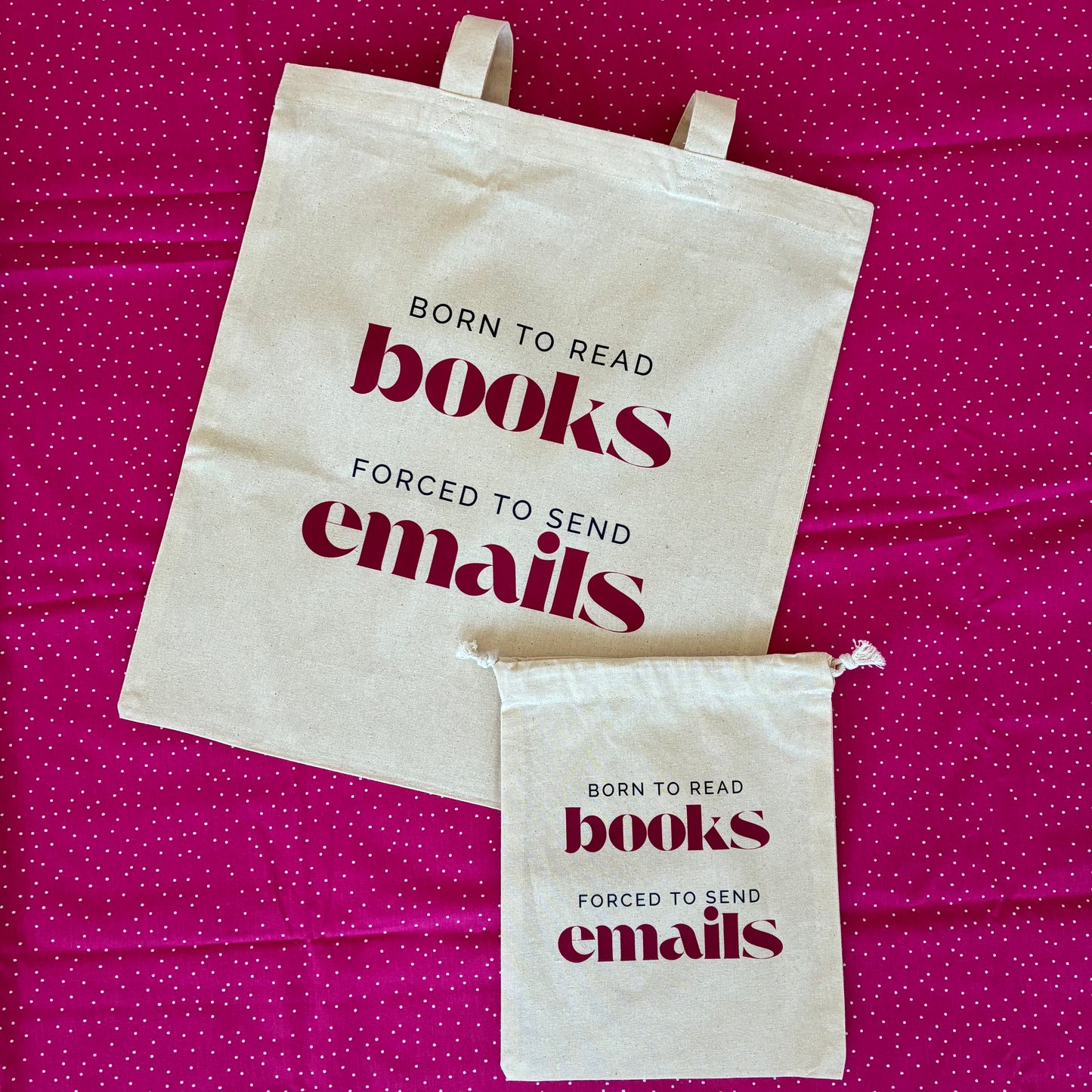 Booksleeve Cotton ‘Born to Read’