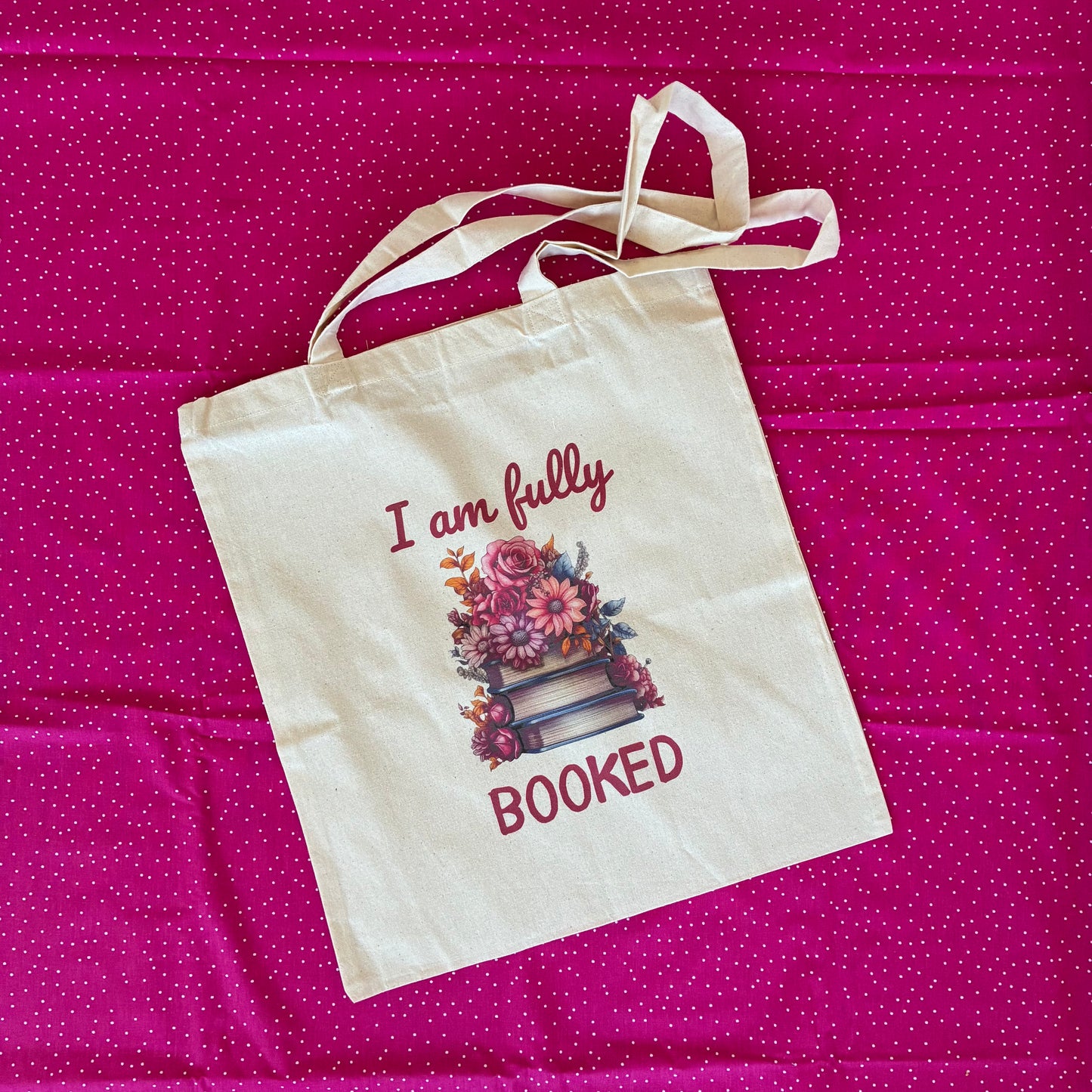 Canvas bag ‘I am fully booked’