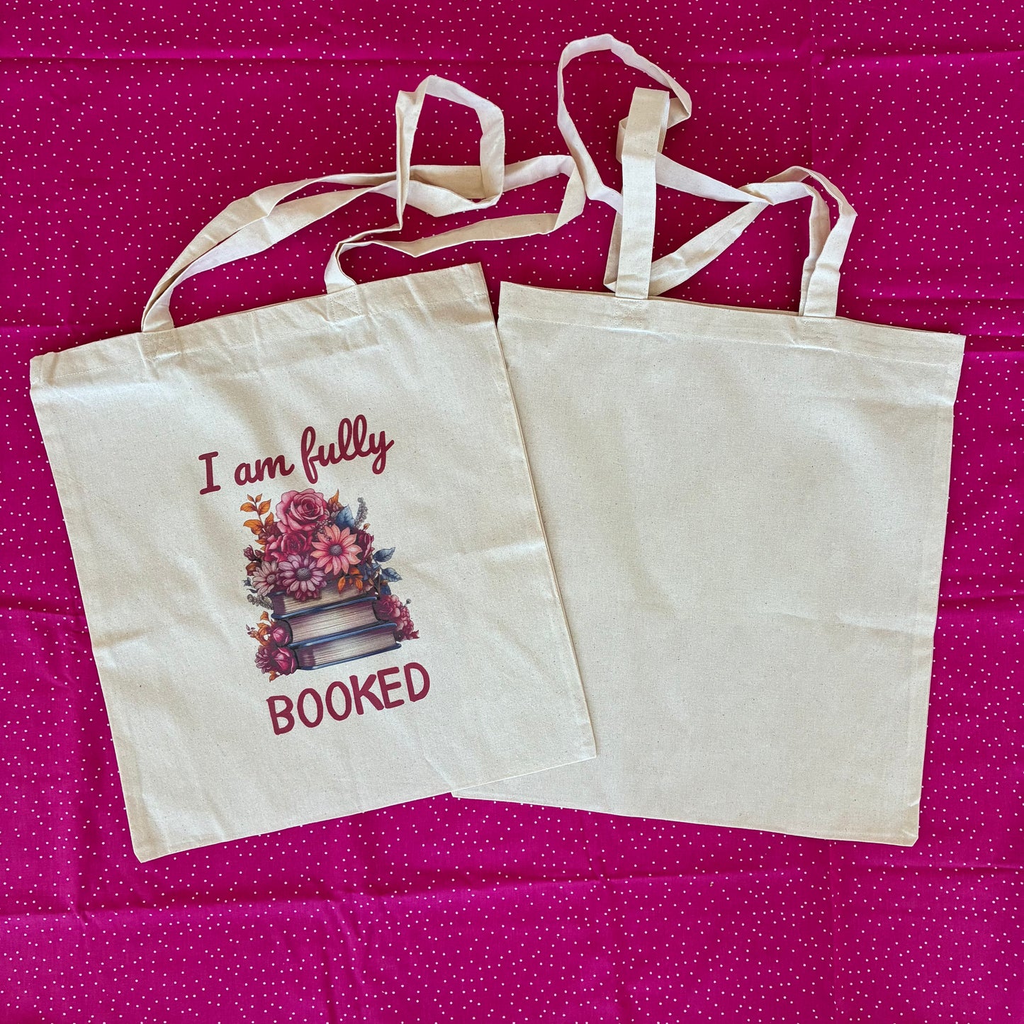 Canvas bag ‘I am fully booked’
