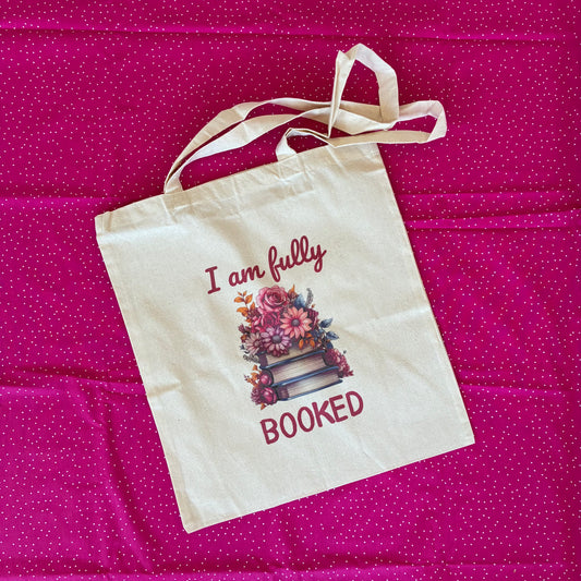 Canvas bag ‘I am fully booked’
