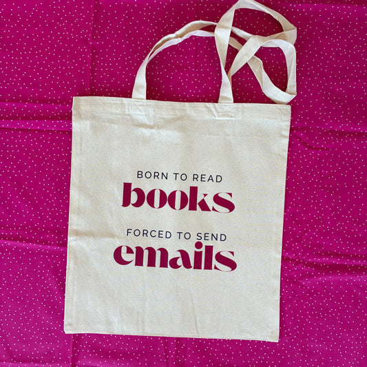 Canvas bag ‘Born to read’