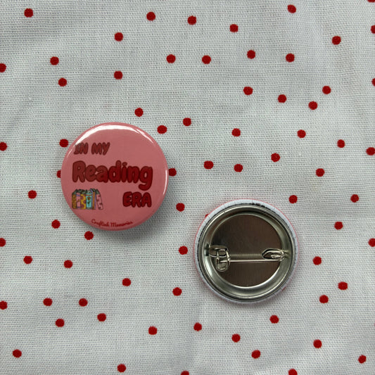 Button pin "In my reading era"