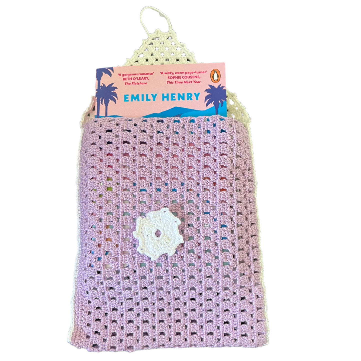 Booksleeve Purple/White