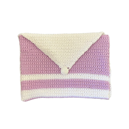 Booksleeve Purple/White