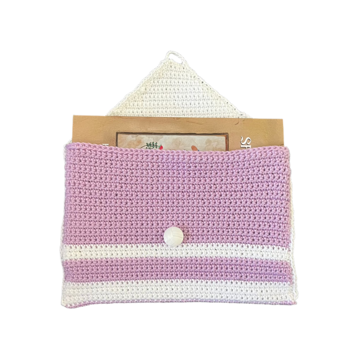 Booksleeve Purple/White